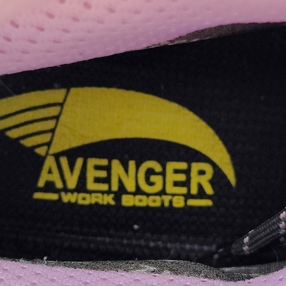 AVENGER Women's Composite Toe Waterproof Framer Boots Brown/Lilac Size US 8.5 - Picture 11 of 13